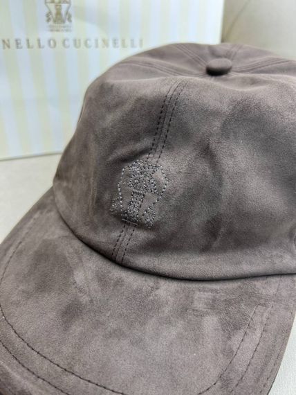Кепка Brunello Cucinelli коричнева велюрова gu612 | Зображення 1