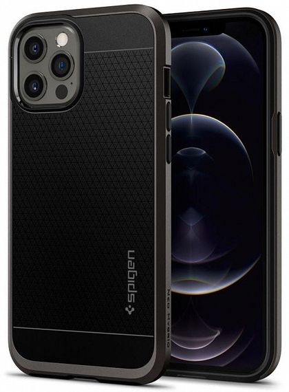 Чехол Spigen для Apple iPhone 12 Pro Max Neo Hybrid, Gunmetal (ACS01627) | Зображення 1