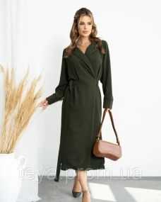 Платье для женщин цвет хаки размеры S, M, L, XL, XXL, 3XL FI_008583