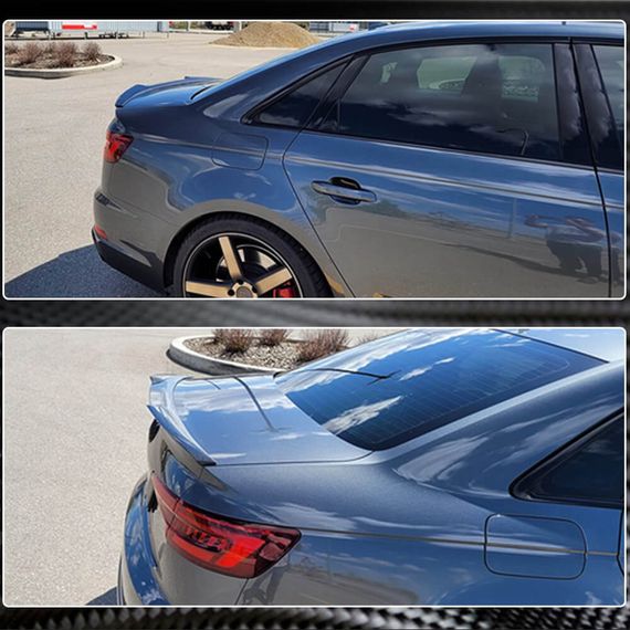 Спойлер V6 (для SD Карбон) для Ауди A4 B9 2015-2024 рр | Зображення 3