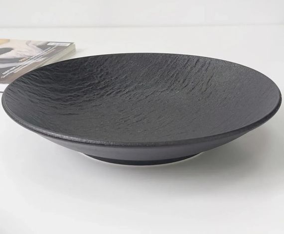 Тарілка глибока Olens Чорний обеліск 102-671 25 см чорна