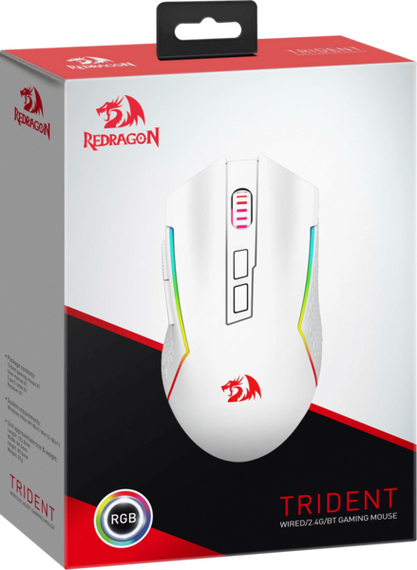 Миша Redragon Trident White (71864) | Зображення 9