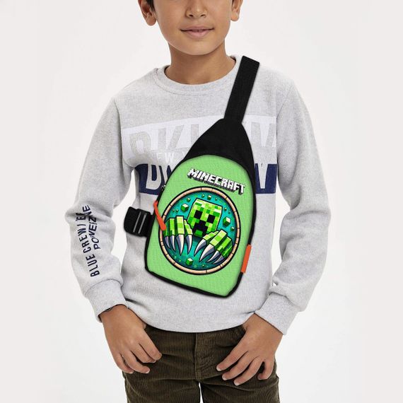 Сумка через плече дитяча Minecraft 29х17 см сумка слінг для хлопчика (02124)