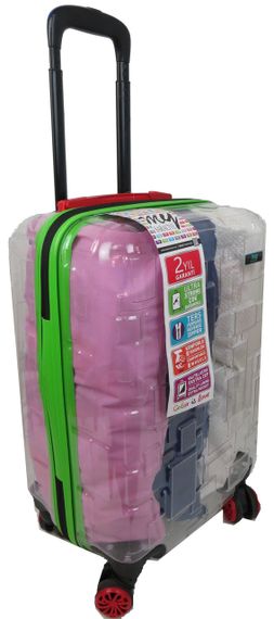 Прозора мала пластикова валіза + комплект органайзерів 42L My Luggage | Зображення 3