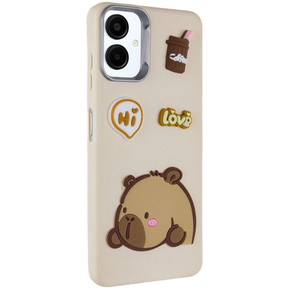 Чехол TPU Leather Toys для Samsung Galaxy A06 Capybara / Sand