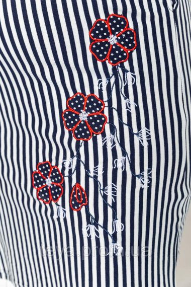 Плаття повсякденне колір синьо-білий розмір 5XL FA_007123 | Зображення 4