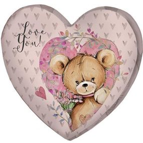 Подушка сердце 3D Love you! 40х40х7,5 см (3DPS_18L025)