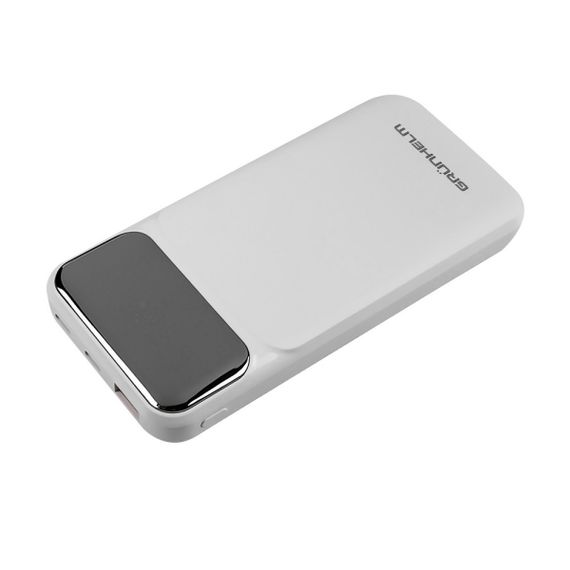Power Bank – Портативная батарея 10.000 mAh. белый - GP-10WQC быстрая зарядка 22.5W GRUNHELM | Зображення 2