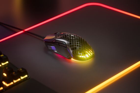 Мишка SteelSeries Aerox 5, RGB, 18000dpi., 9кн., чорна