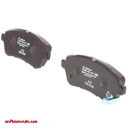 Гальмівні колодки Bosch дискові передні FORD/MAZDA/SUZUKI Fiesta/2/Justy/Swift'F 0986494574 | Зображення 1