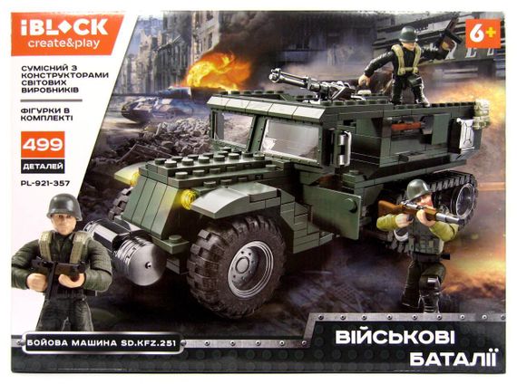 Конструктор IBlock PL-921-357 "Войсковые батареи" 499 деталей фигурки | Зображення 2