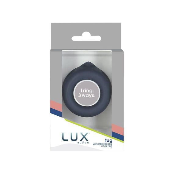 Подвійне ерекційне кільце LUX Active – Tug – Versatile Silicone Cock Ring Sex Aura | Зображення 7