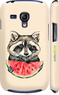 Чохол на Samsung Galaxy S3 mini Єнотик з кавуном "4605m-31-2448"
