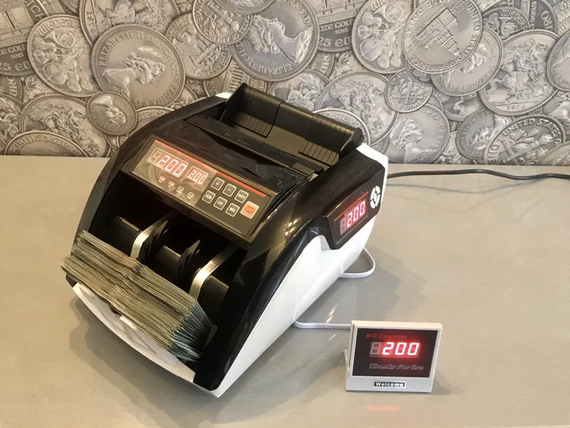 Рахункова машинка для грошей BILL COUNTER 206, машинка для підрахунку та перевірки купюр | Зображення 3