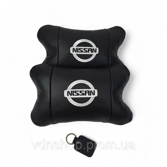 М'яка подушка для подорожей підголівник Nissan Нисан, Сувенірні автомобільні подушки WC-66 | Зображення 3