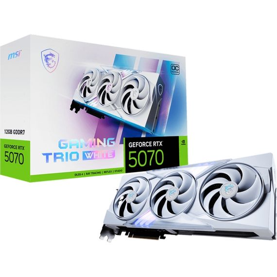 Відеокарта MSI GeForce RTX5070 12Gb GAMING TRIO OC WHITE (RTX 5070 12G GAMING TRIO OC WHITE) | Зображення 6