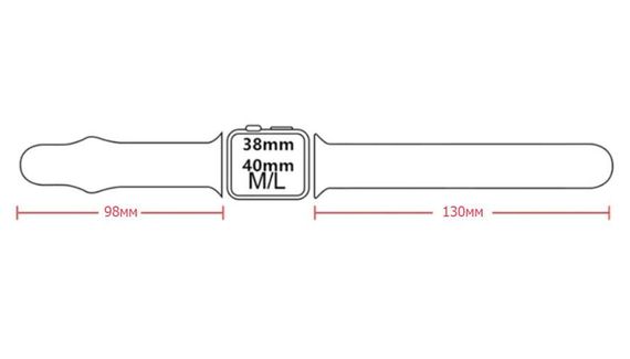 Спортивний ремінець Primo для Apple Watch 38mm / 40mm / 41mm розмір L - White | Зображення 3