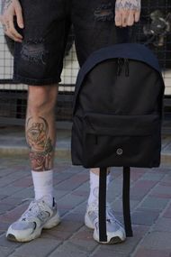 Повсякденний рюкзак шкільний Without Compact з принтом Smile Black
