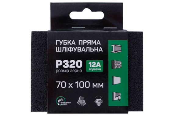 Губка шлифовальная Apro - 100 x 70 x 25 мм x P320 прямая (828100) | Зображення 3