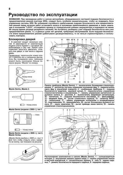 Mazda Demio, Verisa, Mazda 2. Руководство по ремонту и эксплуатации. Книга | Зображення 9