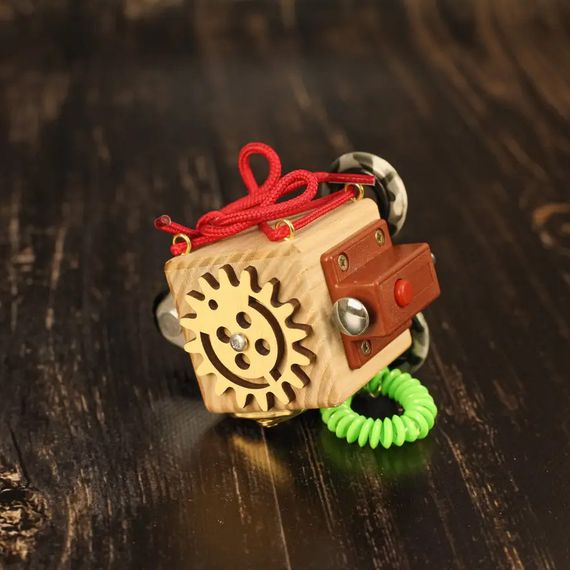 Розвиваюча іграшка Бізікуб "Дорожній" Temple Group TG200139 5х5х5 см | Зображення 6