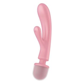 Гибридный вибратор Микрофон-Кролик Satisfyer Triple Lover, розовый sexstyle