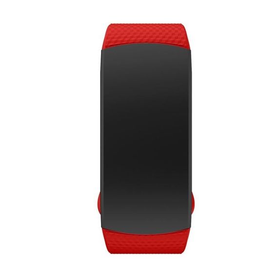 Силіконовий ремінець Primo для фітнес браслета Samsung Gear Fit 2 / Fit 2 Pro (SM-R360 / R365) - Red L | Зображення 2