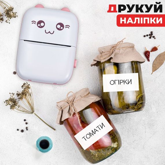 Портативний мініпринтер Jetix Mini printer з Bluetooth для термодруку без чорнила зі смартфона. Колір: рожевий | Зображення 8