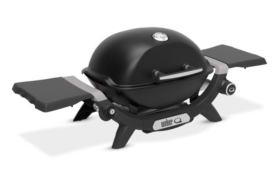 Газовий гриль Weber Q1200N Black з бічними столиками 1501070 Код: 012982 | Зображення 1