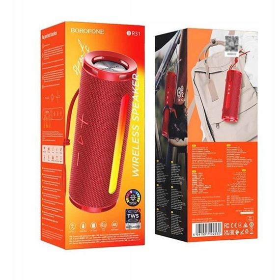 Портативна колонка BOROFONE BR31 Gamble sports BT speaker Red | Зображення 3