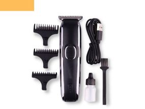 Професійна акумуляторна машинка для стрижки волосся з насадками  XRPO V-020 чорна (40950-V-020)