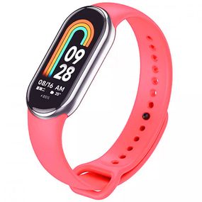 Силіконовий ремінець для Xiaomi Mi Band 8/9 Рожевий / Hot Pink