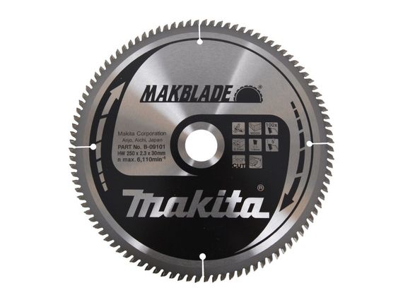 Диск пильный по дереву 250х30 мм 100T Makita Makblade B-09101