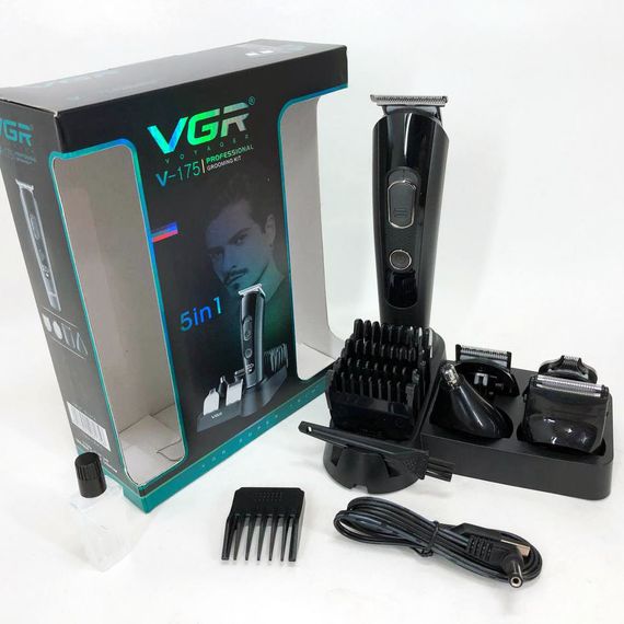 Машинка для разных стрижек аккумуляторная VGR, Аккумуляторная машинка-триммер для стрижки волос JZ-21 | Зображення 7