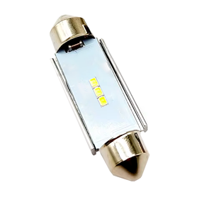 Автолампа Festoon, цоколь C5W, CSP-3 SMD, Биполярная, обманка, 39 мм, белый, 9-24 В
