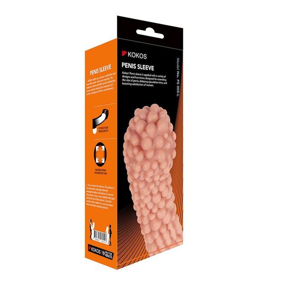 Насадка на член Kokos Penis Sleeve PS 005 L Sex Aura | Зображення 2