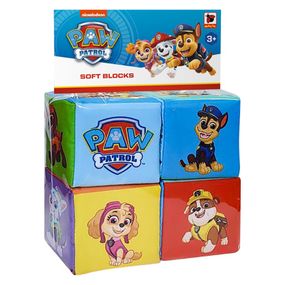 Детские мягкие кубики "Щенячий патруль Команда" МС 090501-09, 4 штук