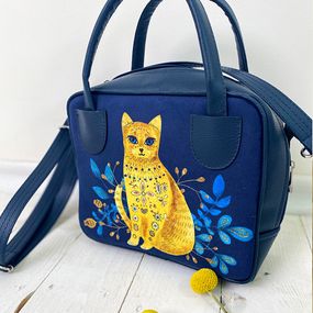 Сумка женская Kitto Этно кошка 25x20x9 см (SKI_22S005_TSI)