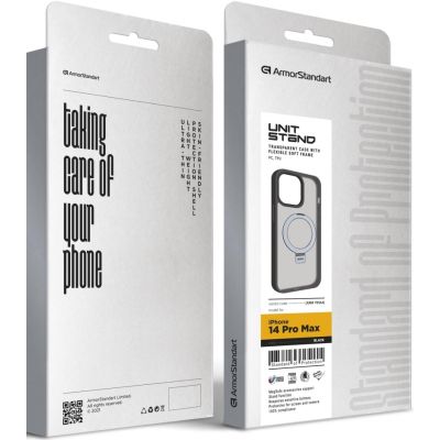 Чехол для мобильного телефона Armorstandart Unit Stand Apple iPhone 14 Pro Max Black (ARM70564) | Зображення 1