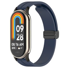 Ремінець Line Magnetic для Xiaomi Mi Band 9/8 Синій / Dark Blue
