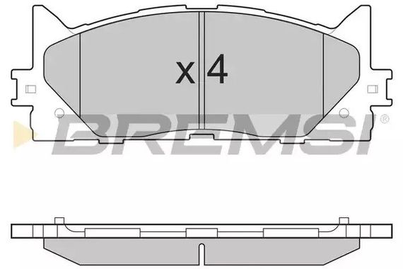Колодки передні гальмівні Toyota Camry 06-11 (akebono), Bremsi (BP3253) | Зображення 1