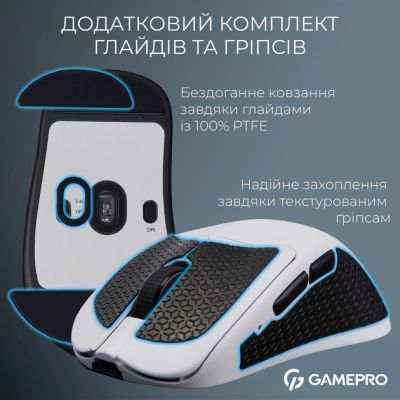 Мышка GamePro Asgard Surt Wireless/Bluetooth/USB Black (GM017B) | Зображення 6