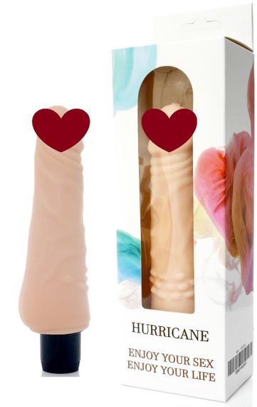 Вібратор BOSS Cyberskin - HURRICANE, ( довжина 18,5 см, діаметр 4,5 см ) BS4400001 Sex Aura