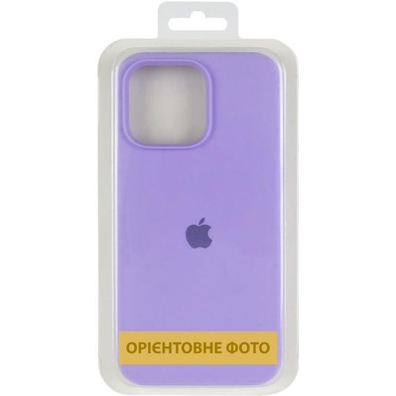 Чохол Silicone Case (AA) Logo with MagSafe для Apple iPhone 16 (6.1") Бежевий / Desert Gold Бузковий / Dasheen | Зображення 3