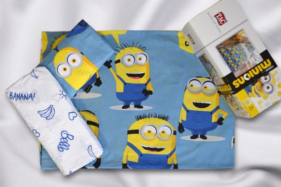 Постільна білизна TAC Disney 160×220 см Minions Bananas | Зображення 3