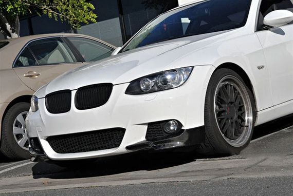 Накладки на передній бампер Flap (для E92/E93 M-Sport 2006-2009, Карбон) для BMW 3 серія E-90/91/92/93 рр | Зображення 2