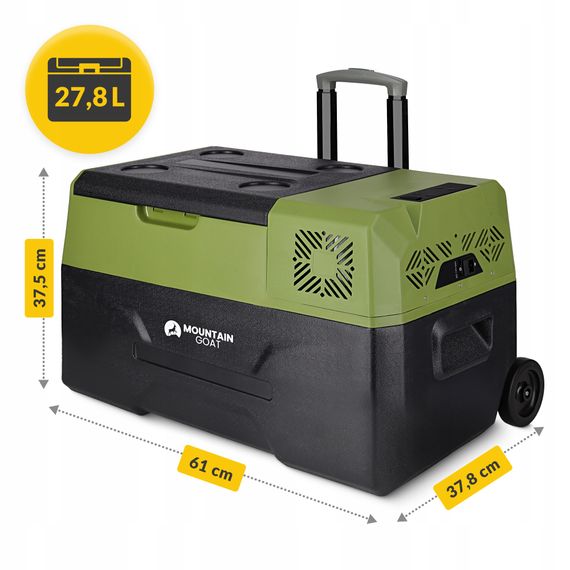 Холодильник туристичний компресорний Mountain Goat XTREME 27.8 л електричний, переносний Black/Olive (P-5905973404884) | Зображення 5