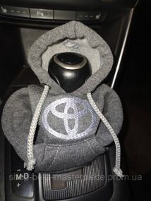 Чехол кофта Худи аксессуар на КПП Car Hoodie тойота toyota серый подарок автомобилисту 10070