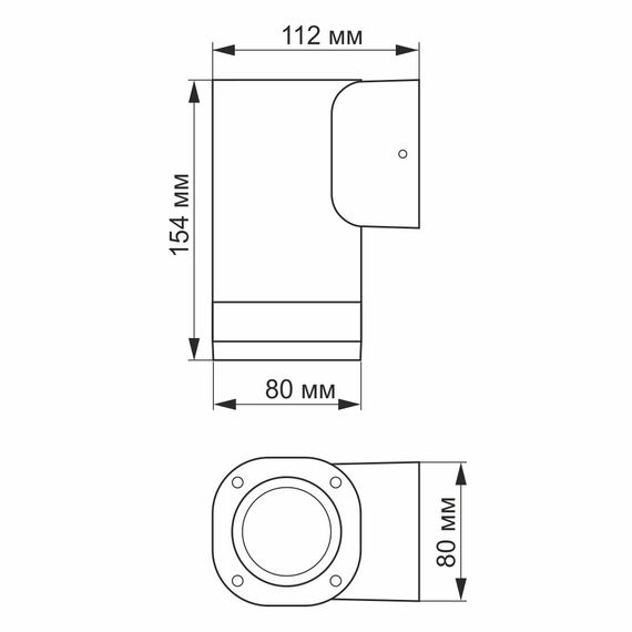 LED Світильник архітектурний AR071G IP54 VIDEX GU10 | Зображення 2