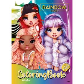 Раскраска со стикерами "The creative Rainbow 2" LCB30, 16 страниц